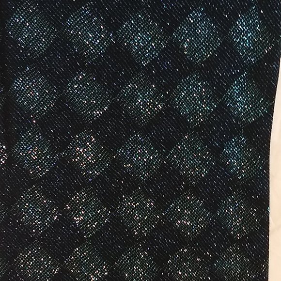 John Roberts Black and Teal Dress Size10 - Picture 6 of 6